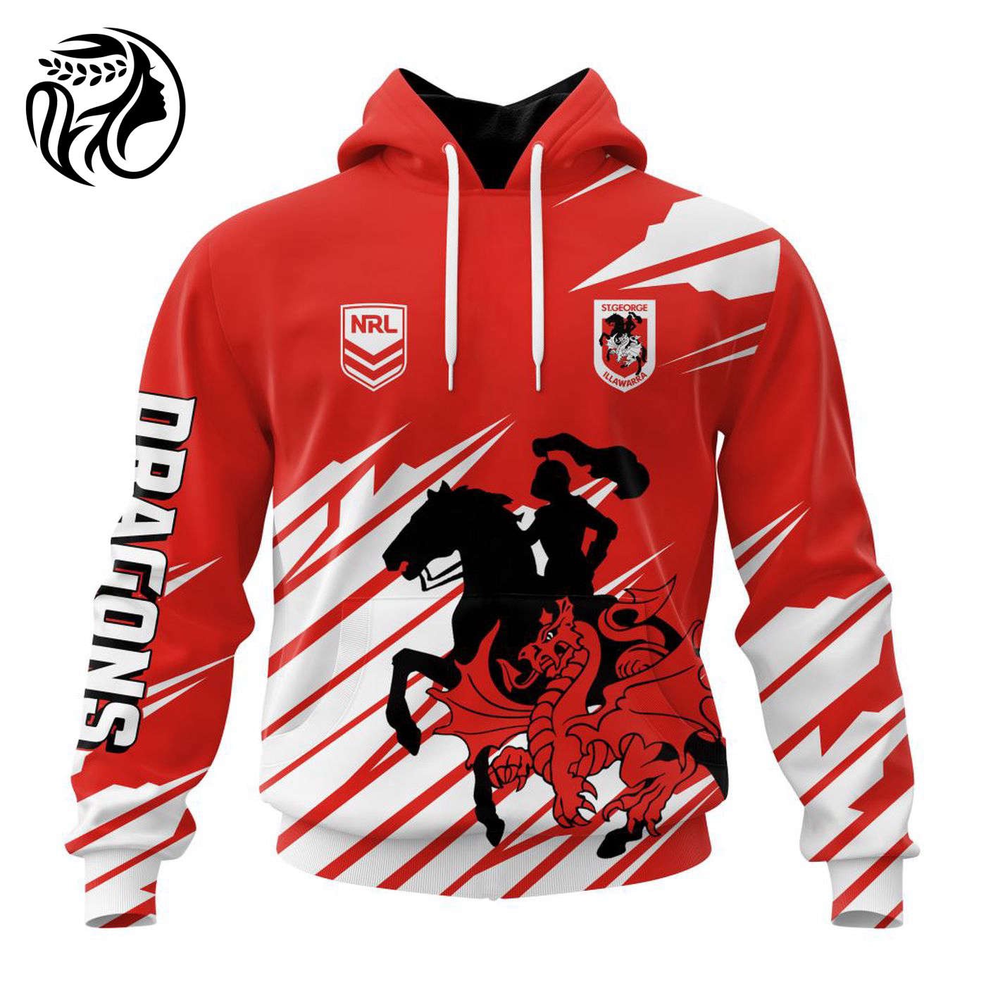 NRL St. George Illawarra Dragons Special New Design Kits ST2401 3d Printed Hoodie 3d Printed Hoodie