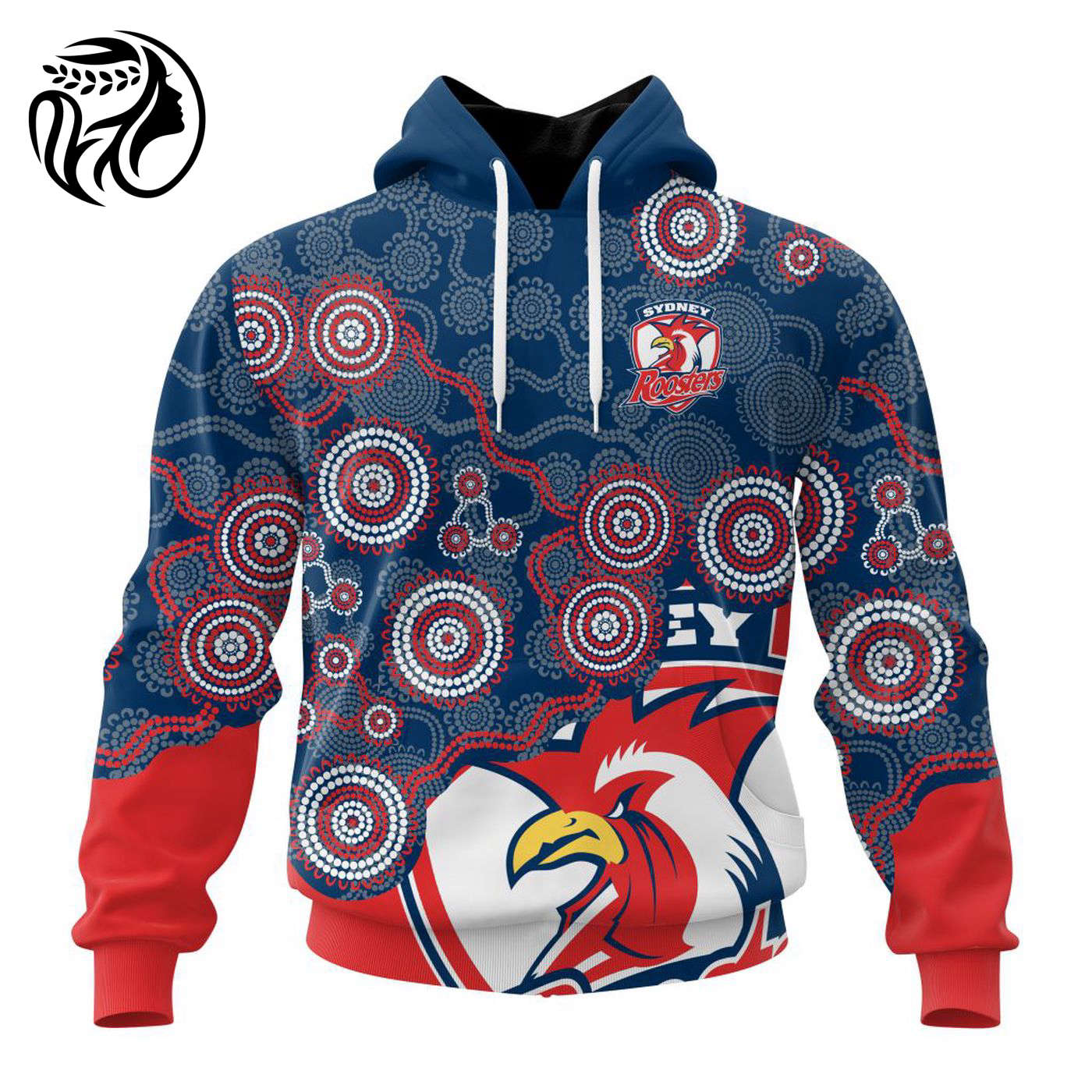 NRL Sydney Roosters Special Indigenous Design Kits ST2403 3d Printed Hoodie 3d Printed Hoodie