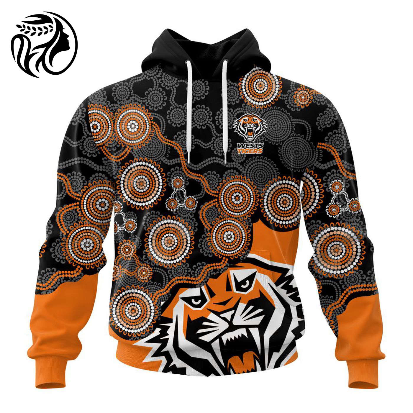 NRL Wests Tigers Special Indigenous Design Kits ST2403 3d Printed Hoodie 3d Printed Hoodie