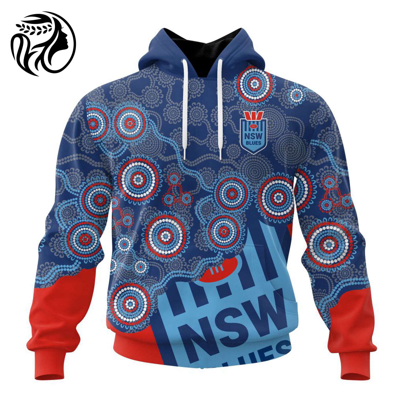 NSW Blues Special Indigenous Design Kits ST2403 3d Printed Hoodie 3d Printed Hoodie