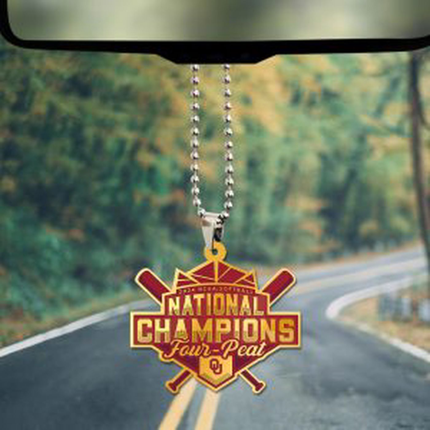 Oklahoma Sooners Women’s Softball Custom Shape 2-sided Acrylic Car Ornament