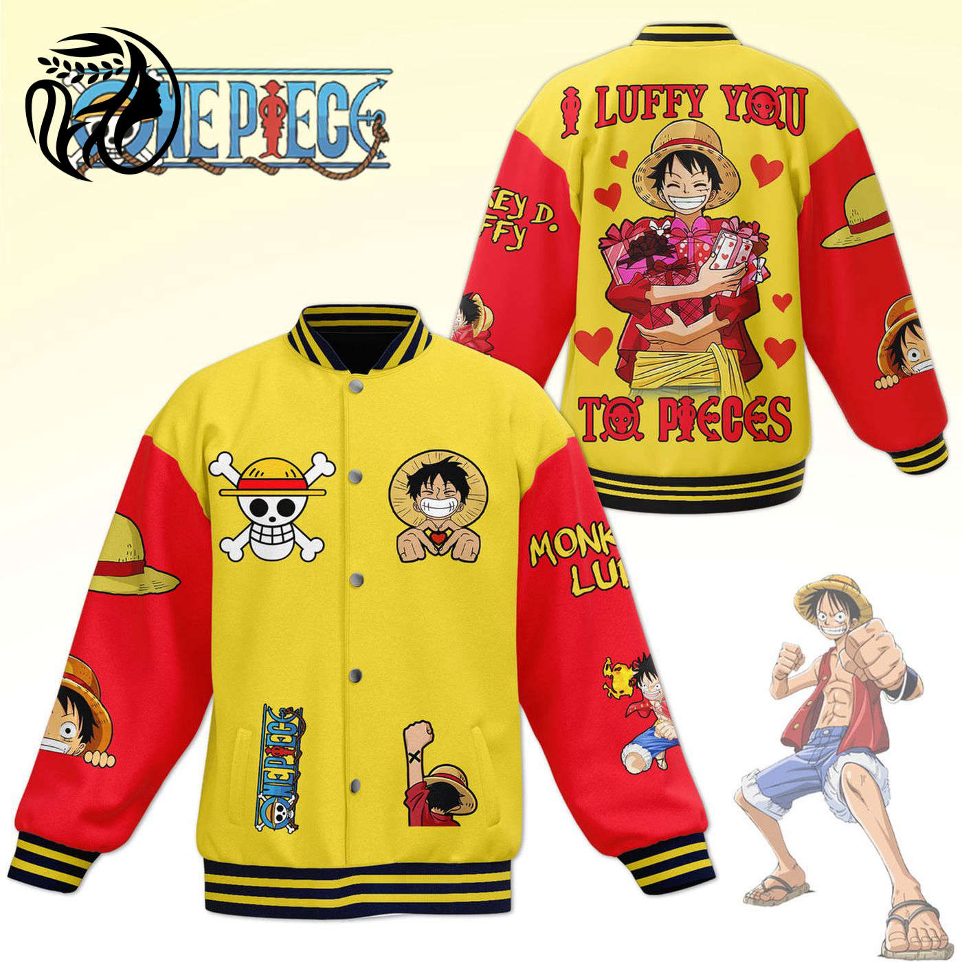 One Piece New Premium Baseball Jacket Gift For Fan