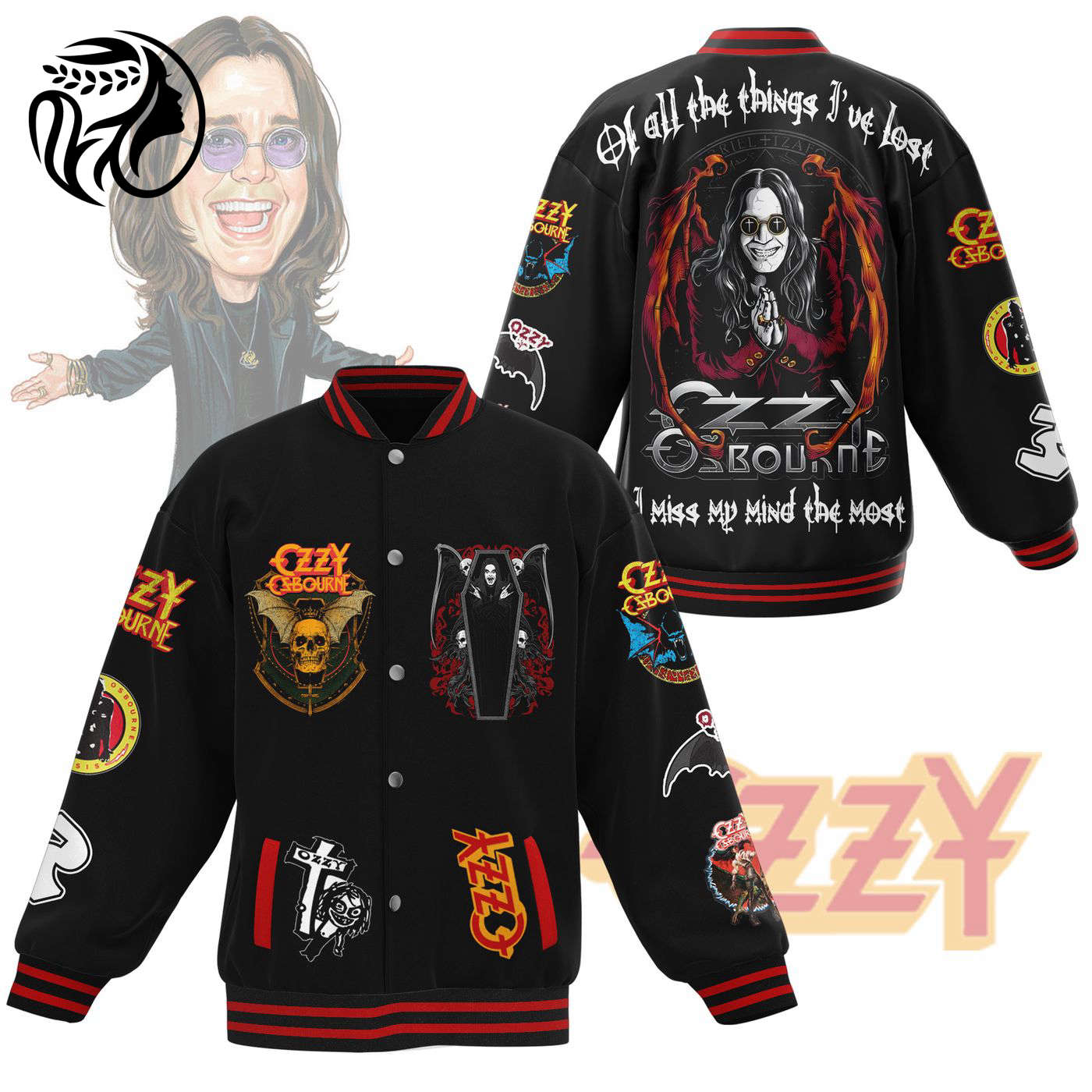 Ozzy Osbourne New Premium Baseball Jacket Gift For Fan