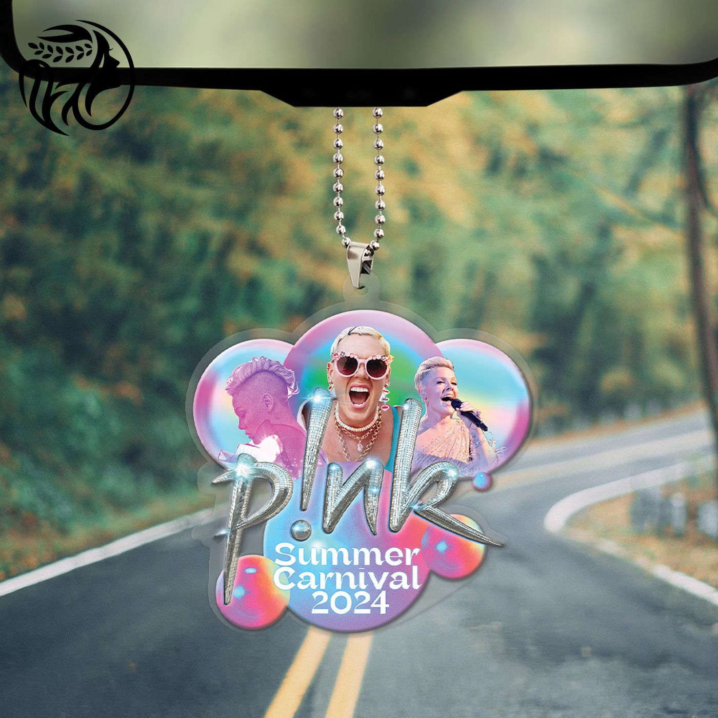 P!nk Custom shape Clear 1-sided Acrylic Car Ornament Gift