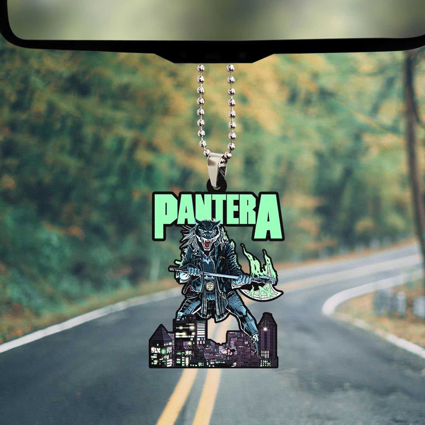 Pantera Custom Shape 2-sided Acrylic Car Ornament Gift