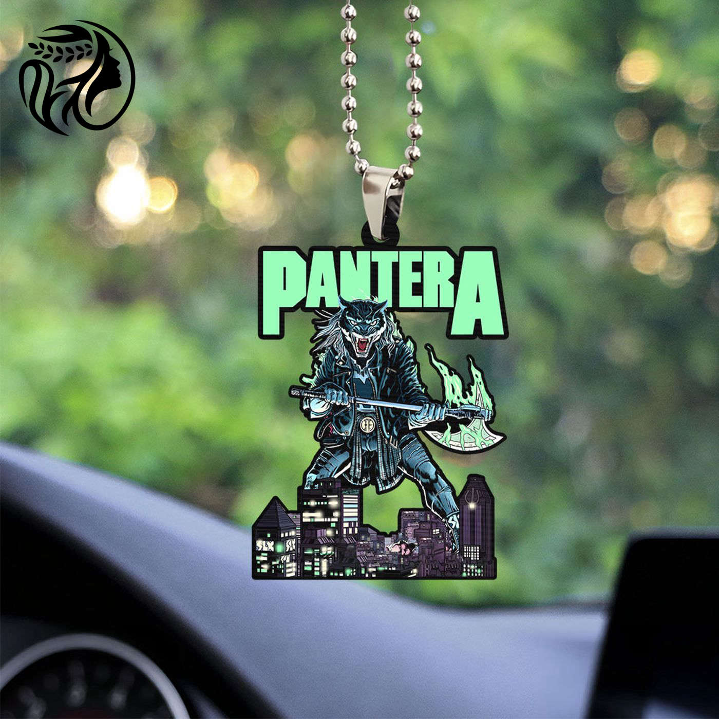 Pantera Custom Shape 2-sided Acrylic Car Ornament Gift
