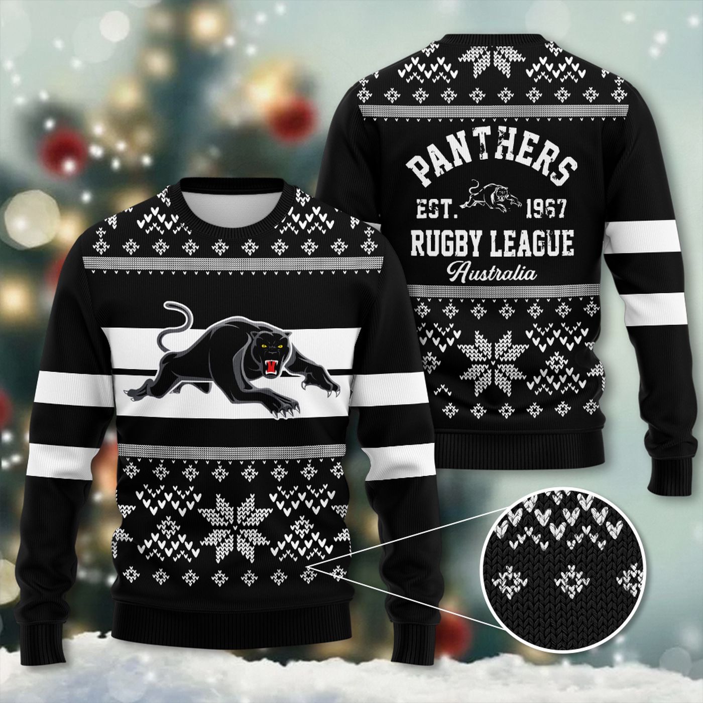 Penrith Panthers 3D Ugly Sweater Gift – Gift for Men Women Christmas Day