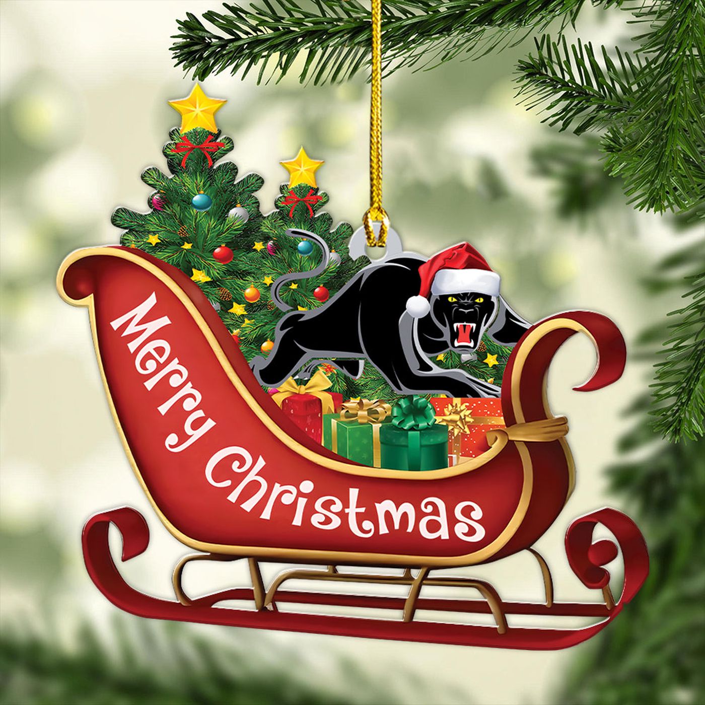 Penrith Panthers Custom Shape 1-sided Acrylic Ornament Gift