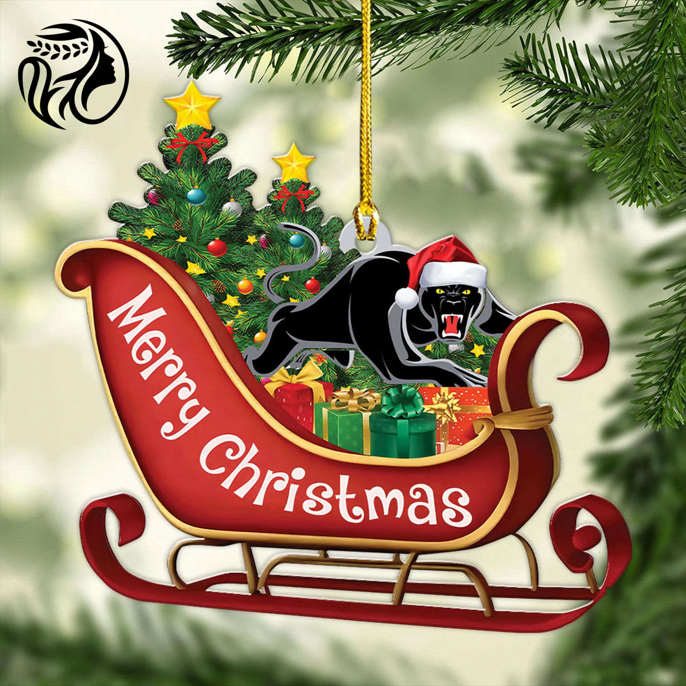 Penrith Panthers Custom Shape 1-sided Acrylic Ornament Gift