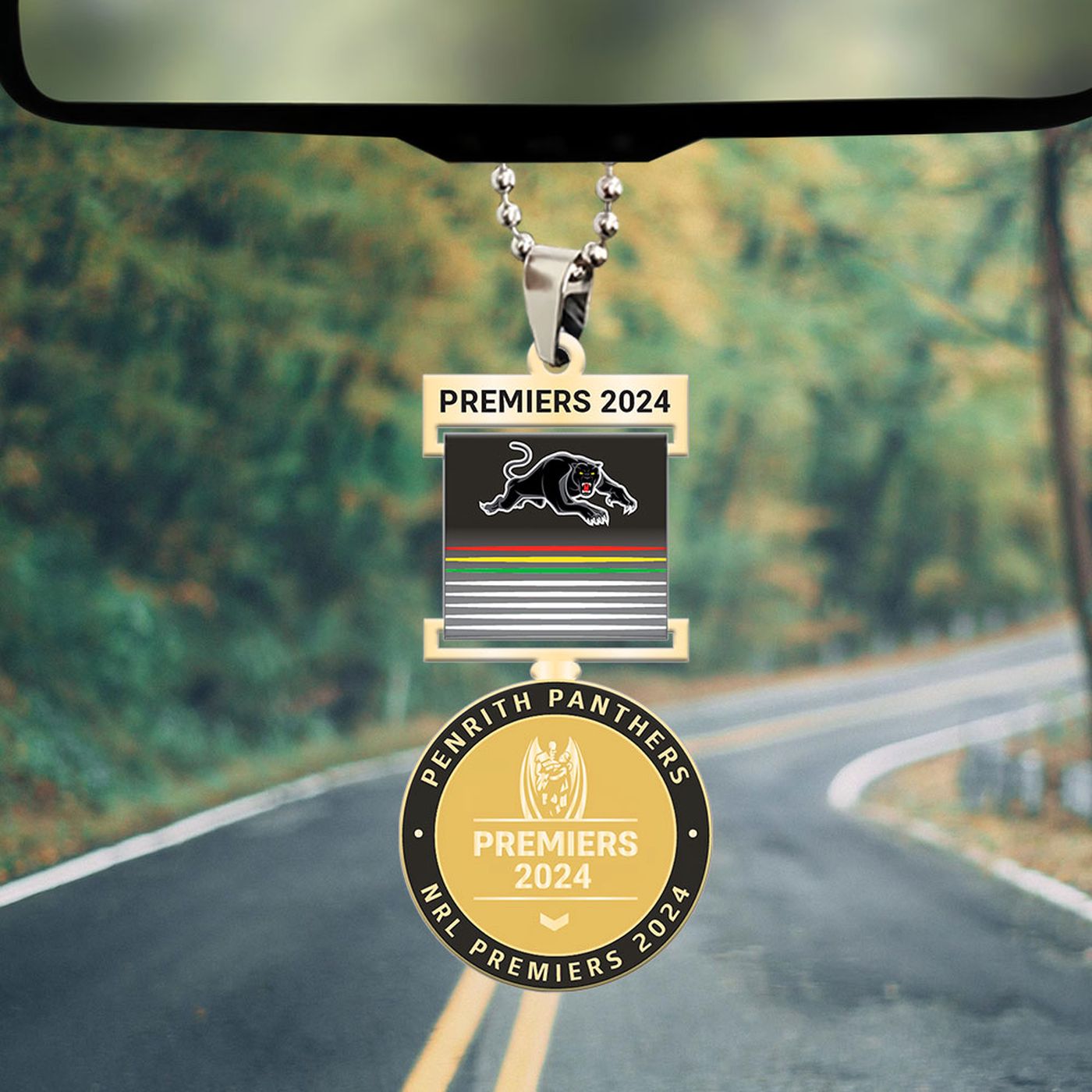 Penrith Panthers Custom Shape 2-sided Acrylic Car Ornament Gift