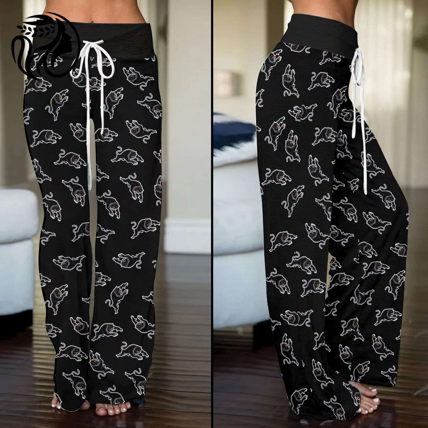 Penrith Panthers High-Waisted Straight-Leg Trousers  – Gift for Women