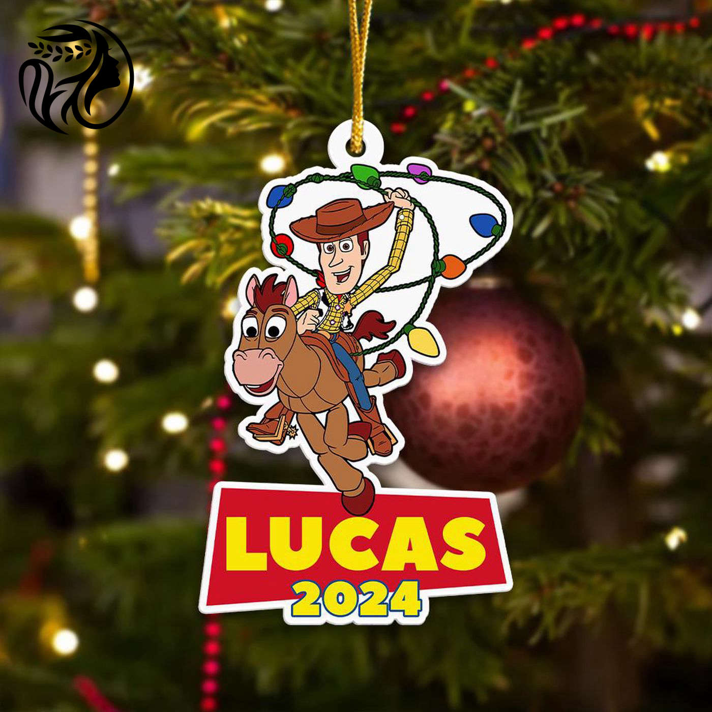 Custom Cowboy & Friends Ornament: Iconic Toy Movie Xmas Gift 2024 Christmas Tree Decor for Kids