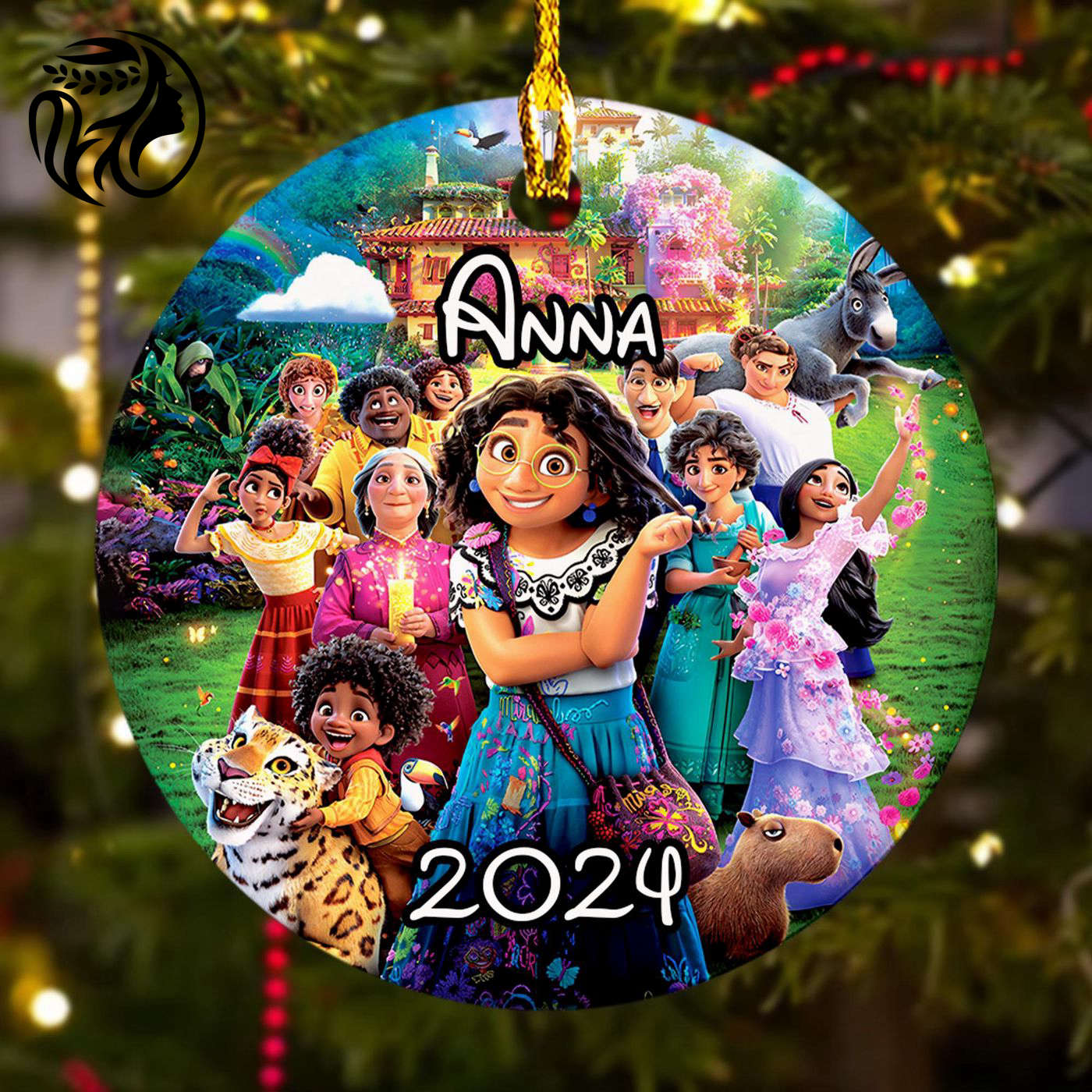 Customized Funny Madrigals Christmas Ornament – Perfect Family Gift for 2024 Christmas Tree Decor Music Movie Characters