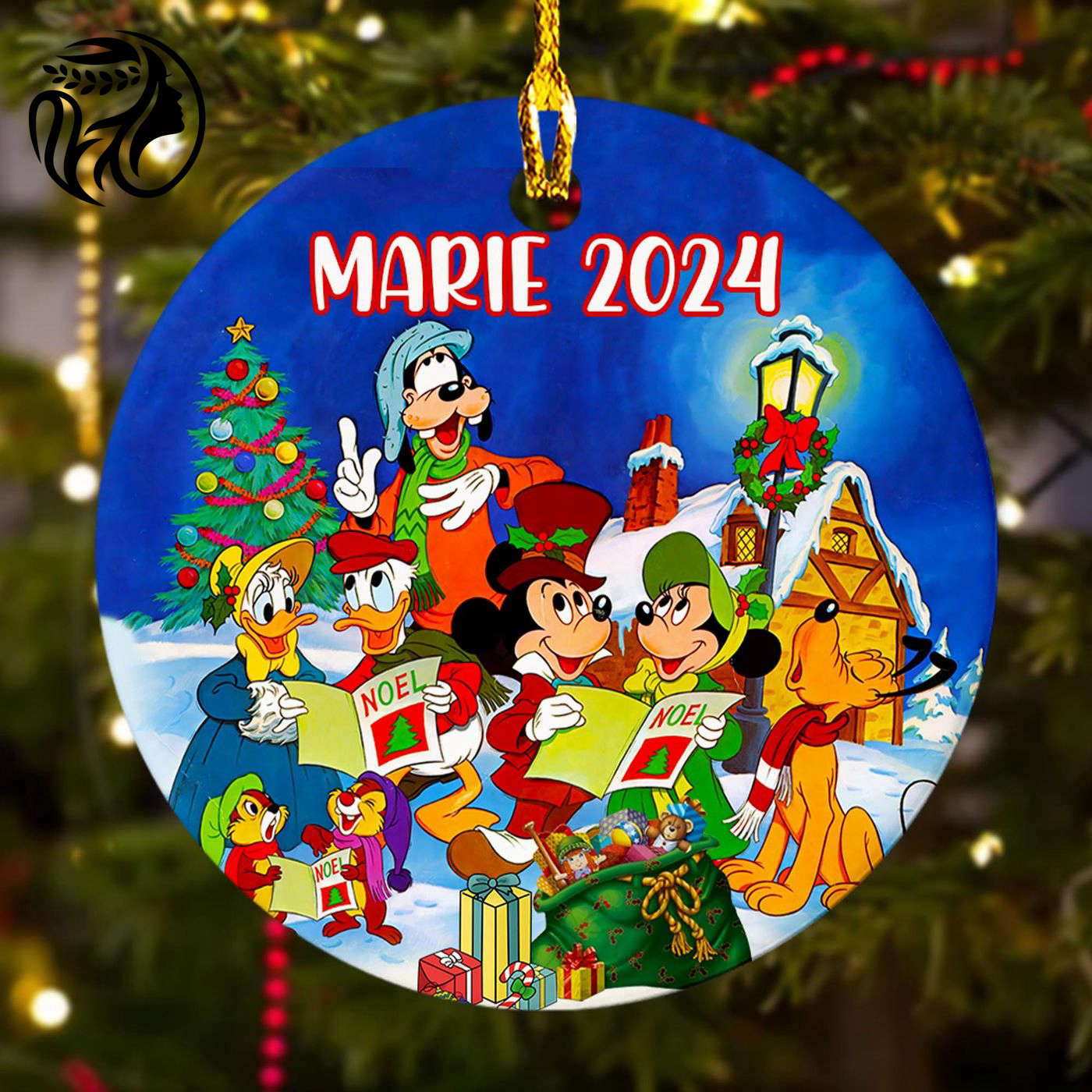 Customized Funny Mouse Family Christmas Ornament 2024 Tree Decor Mouse Movie Xmas Gift for Kids