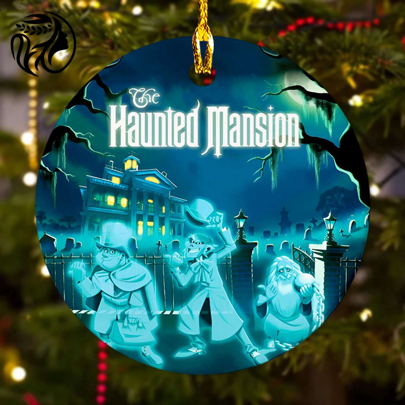 Customized Horror Comedy Movie Ornament: Perfect Gift for Movie Lovers Ghosts Theme Christmas Tree Decor