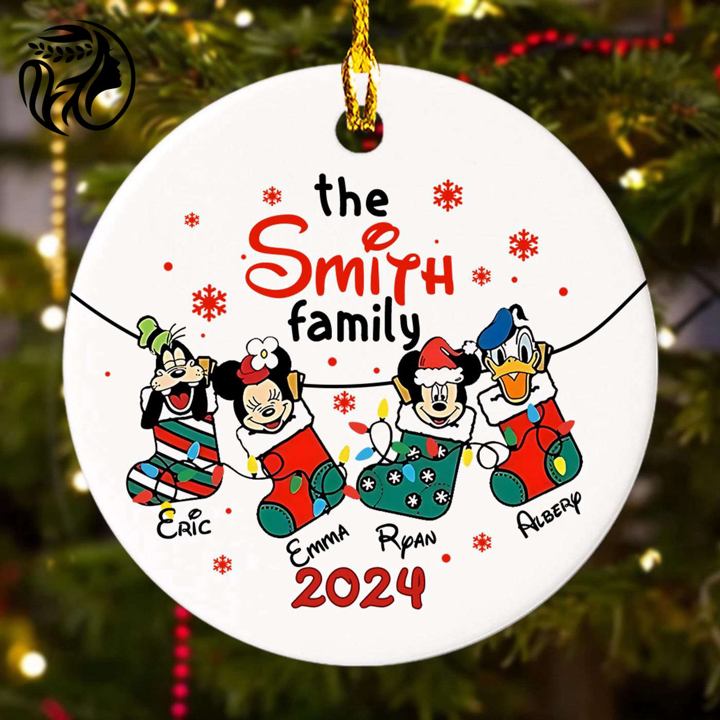Customized Mouse & Friend Ornament: Cute US Cartoon Movie Xmas Gift
