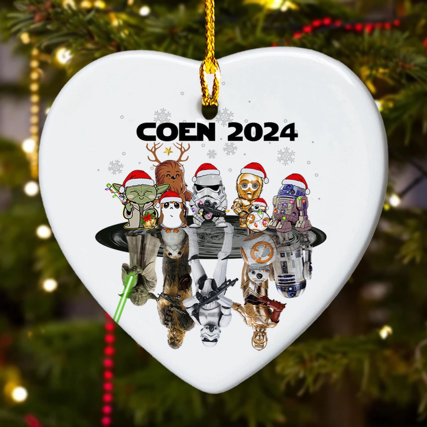 Custom Star Baby Hero Christmas Ornament – Galaxy Movie Reflection Personalized 2024 Decor & Xmas Gift