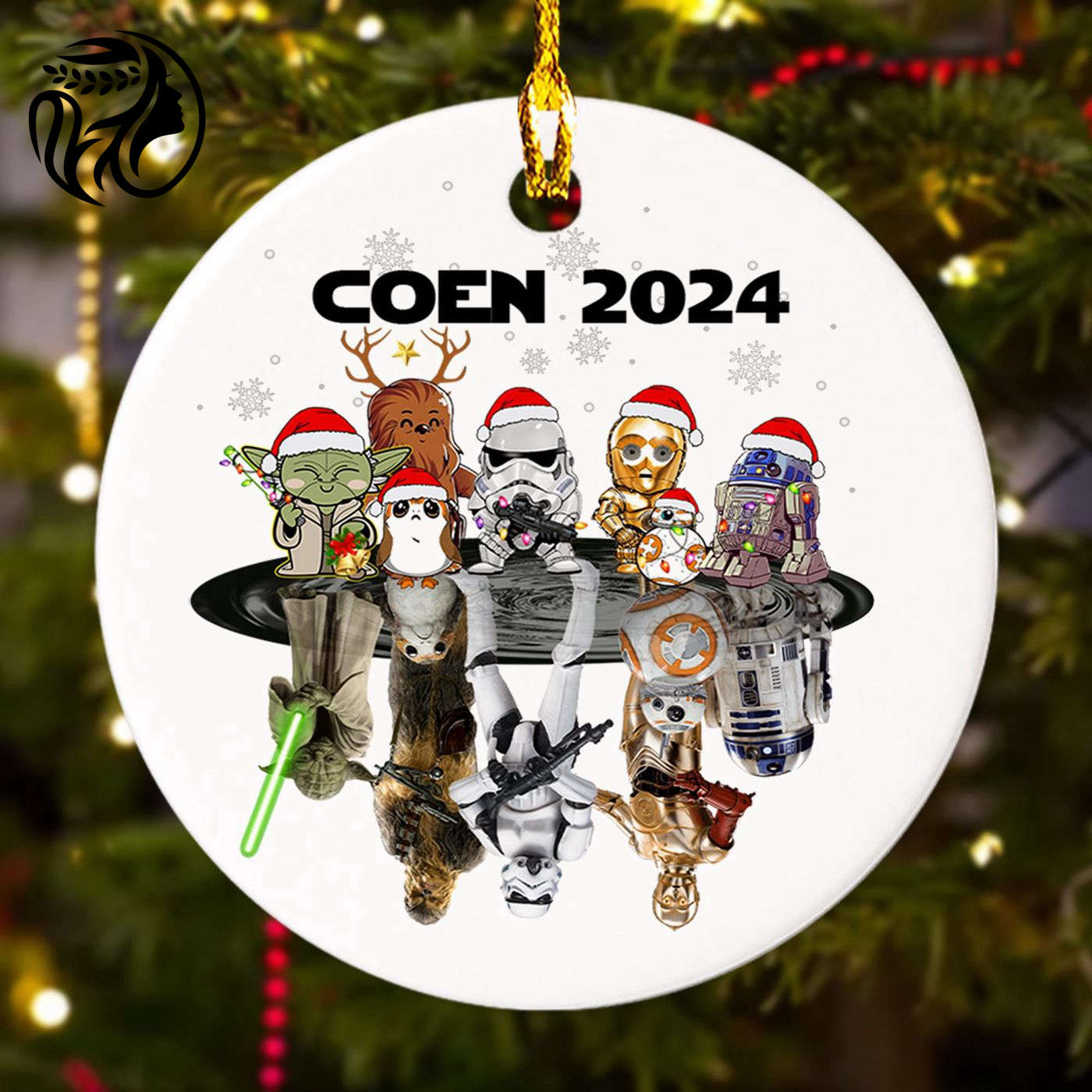 Custom Star Baby Hero Christmas Ornament – Galaxy Movie Reflection Personalized 2024 Decor & Xmas Gift