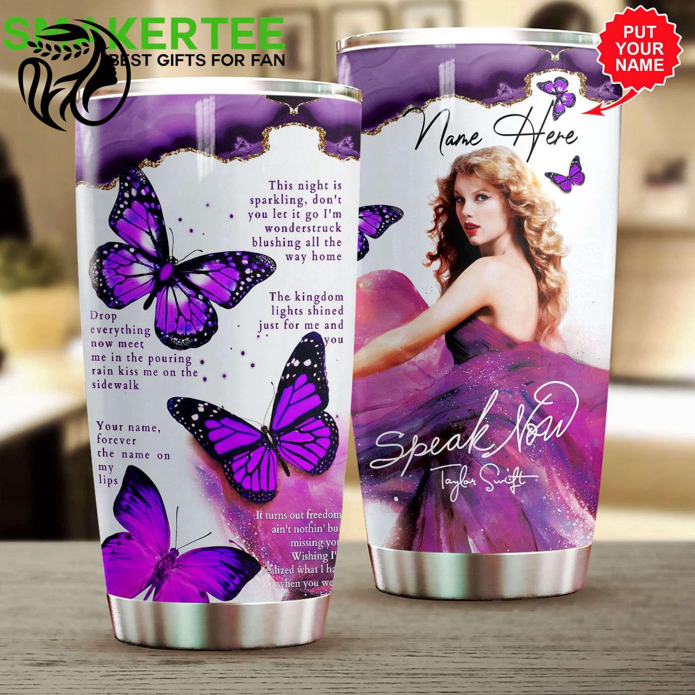Custom Taylor Swift Tumbler Cup: Personalized Name Unique Design – Perfect  - Gift for Women for Fans!
