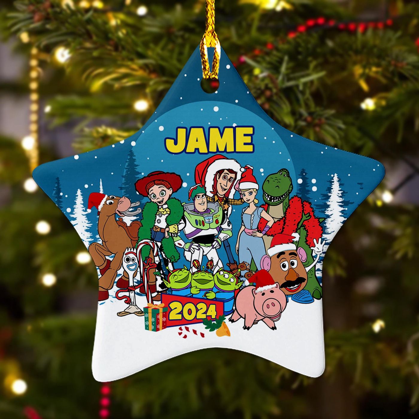 Customized Toy Friend Christmas Ornament – Funny Character Decor Perfect Xmas Gift for Kids 2024 Tree Decoration