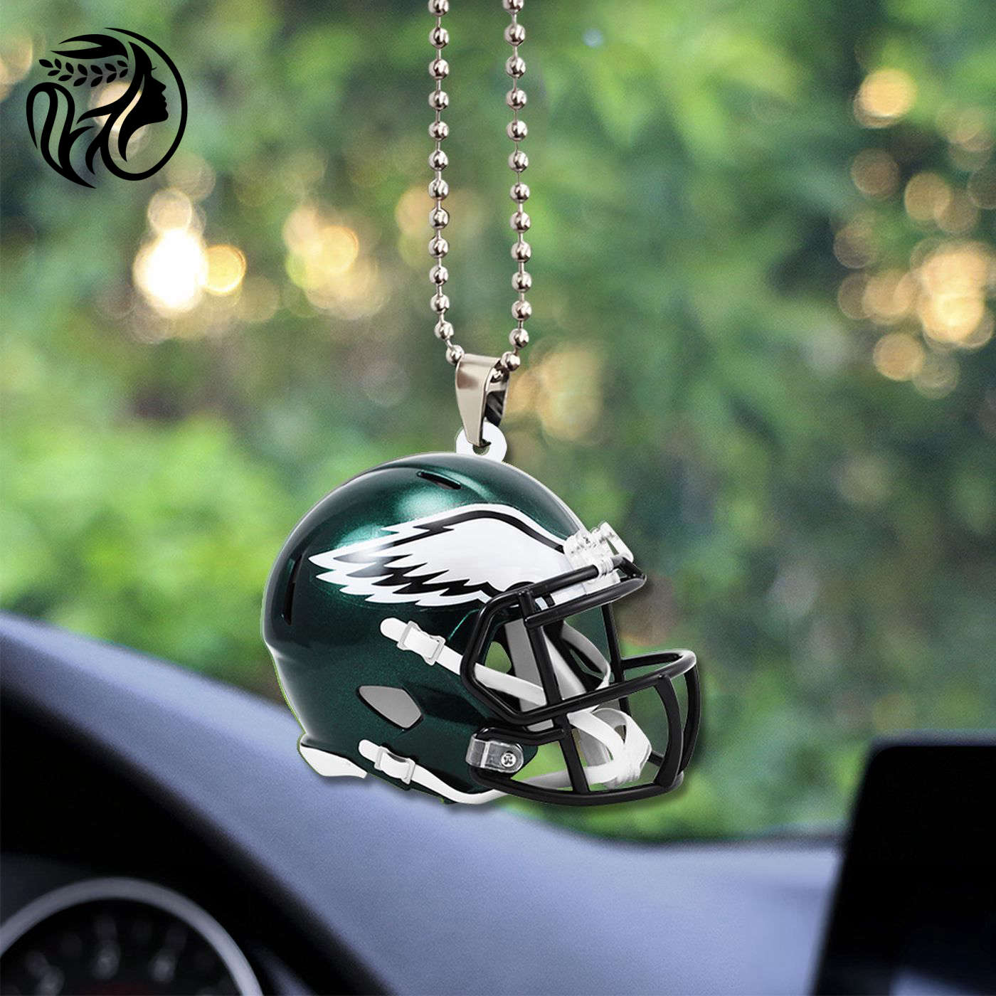 Philadelphia Eagles Custom Shape-sided Acrylic Car Ornament