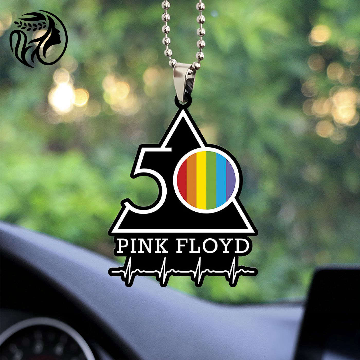 Pink Floyd Custom shape-sided Acrylic Car Ornament Gift