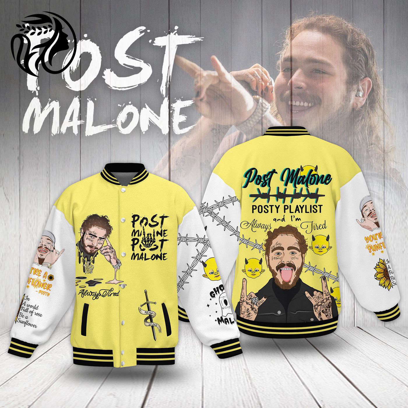 Post Malone New Premium Baseball Jacket Gift For Fan