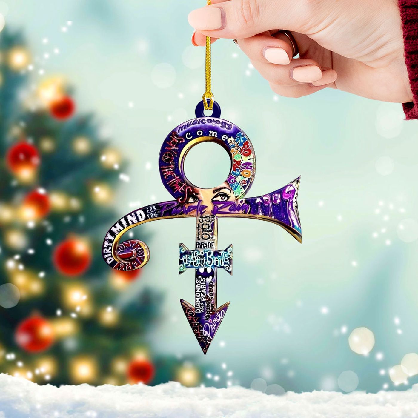Prince Custom Shape 1-Sided Acrylic Ornament  – Gift for Christmas Day