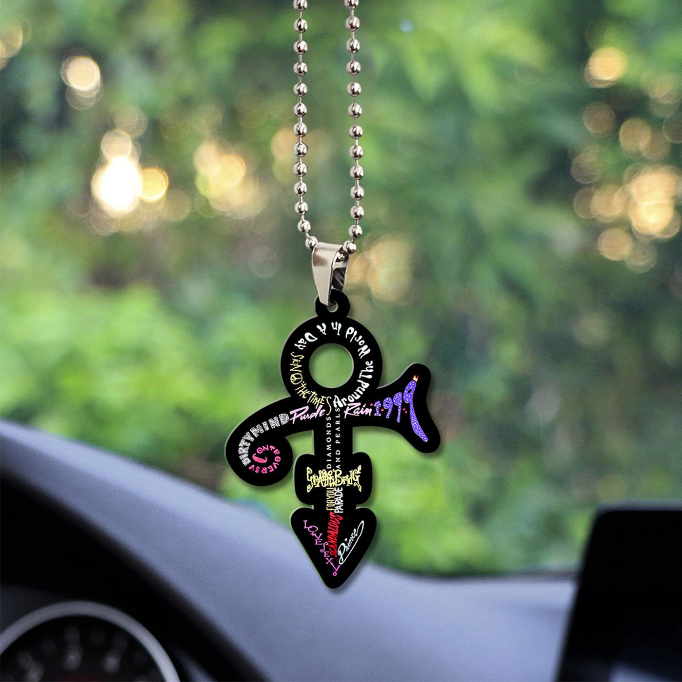 Prince Custom Shape 2-sided Acrylic Car Ornament Prince Custom Shape 2-sided Acrylic Car Ornament