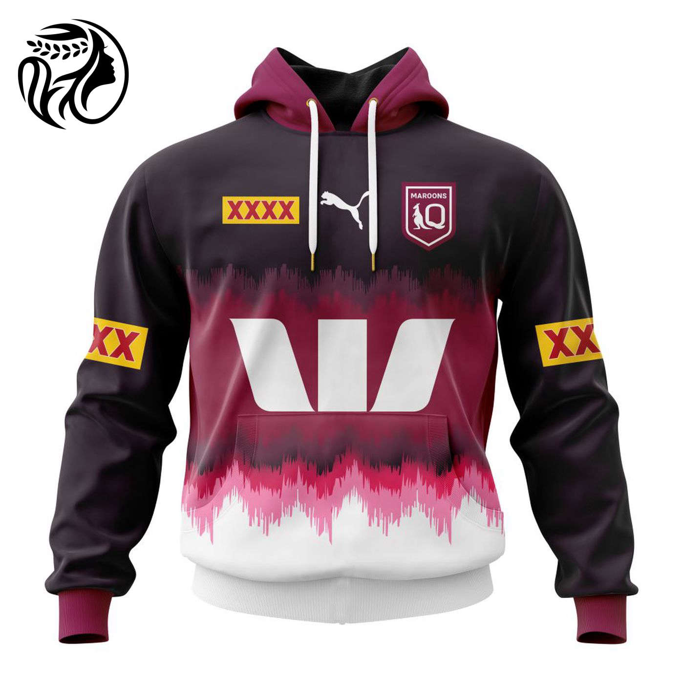 QLD Maroons State Of Origin Personalized 2024 Training Design Kits 3d Printed Hoodie 3d Printed Hoodie