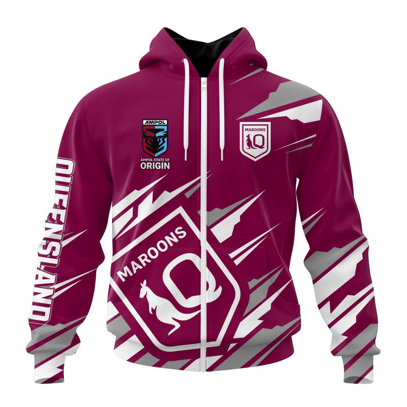 QLD Maroons State Of Origin Special New Design Kits ST2401 3d Printed Hoodie 3d Printed Hoodie