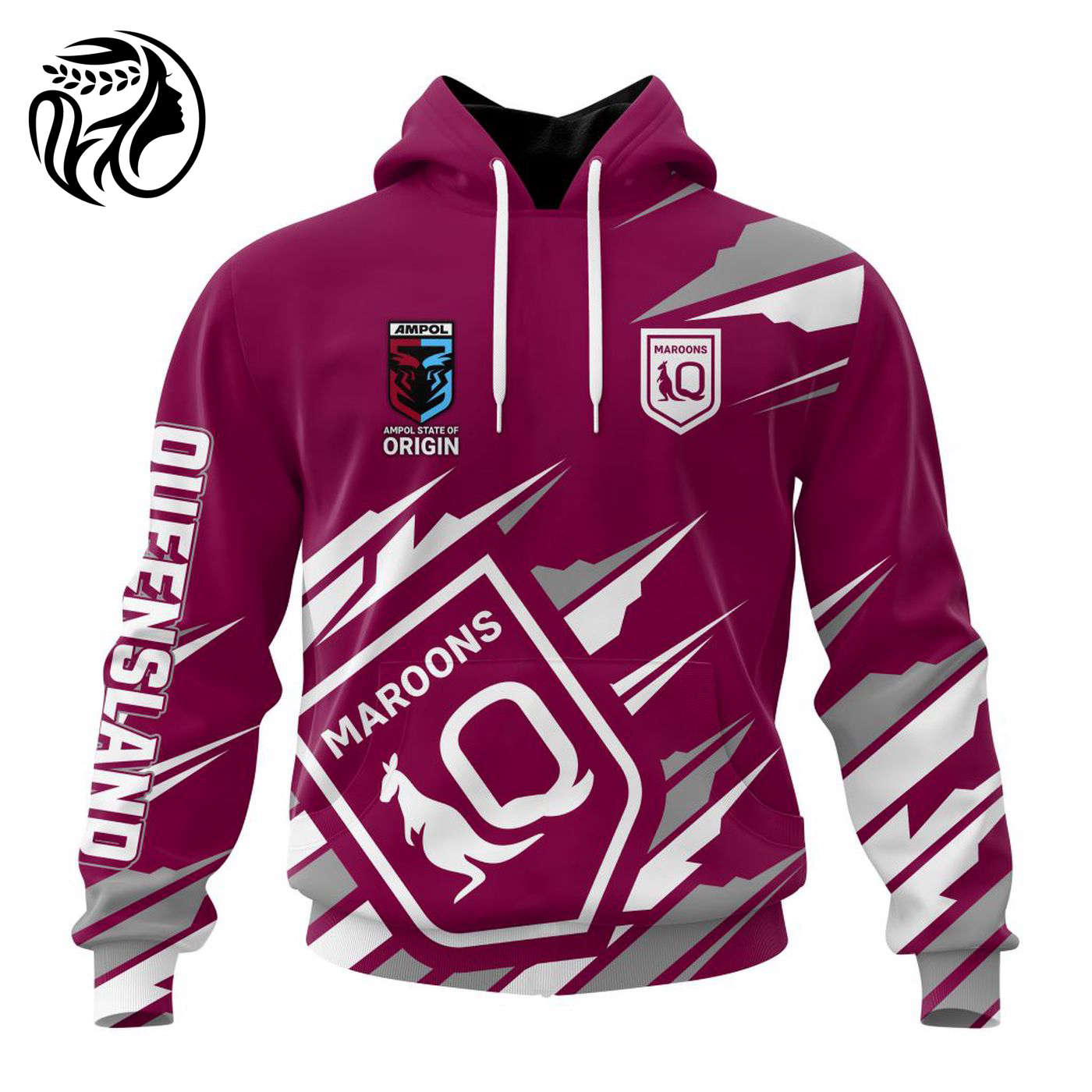 QLD Maroons State Of Origin Special New Design Kits ST2401 3d Printed Hoodie 3d Printed Hoodie