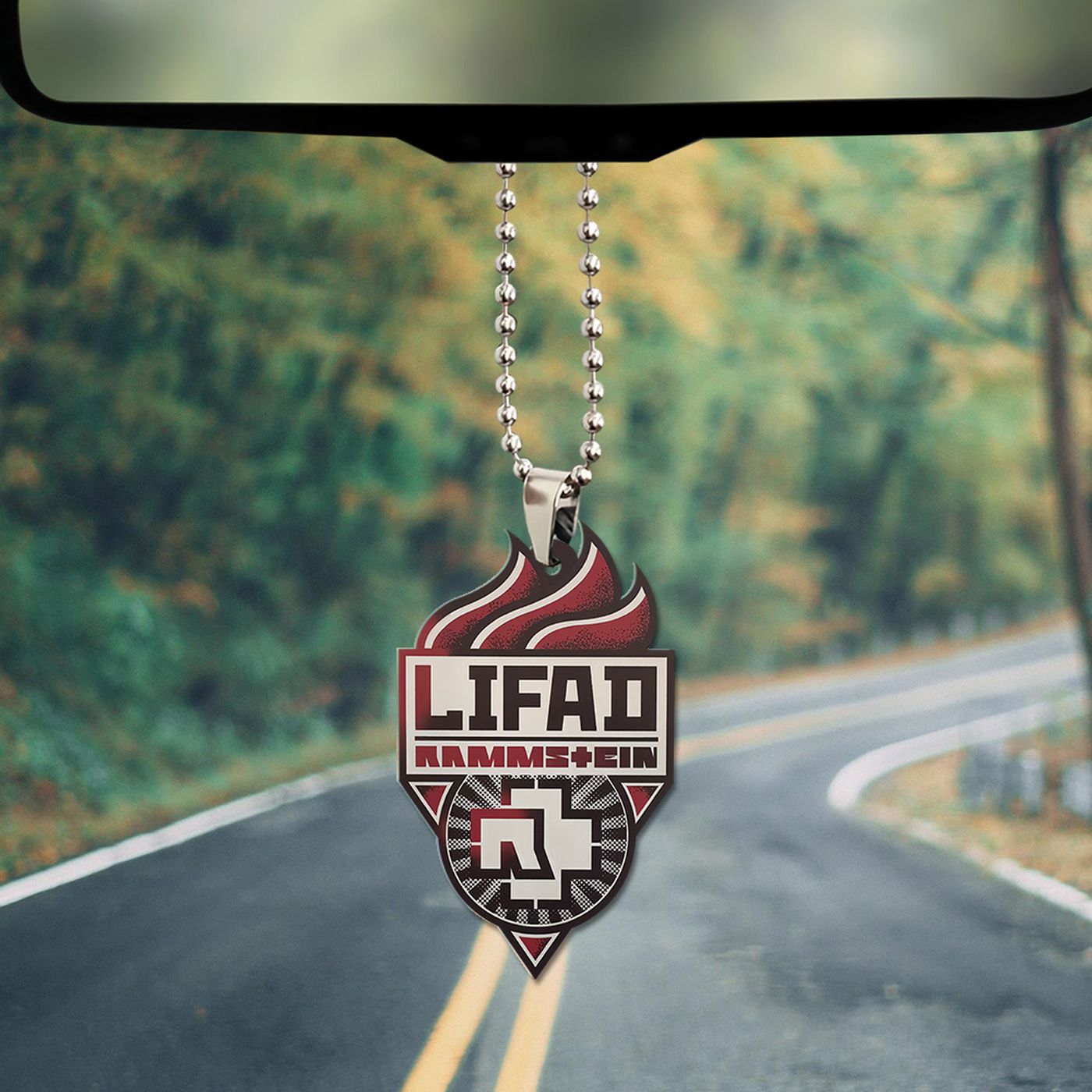 Rammstein Custom Shape-sided Acrylic Car Ornament Gift