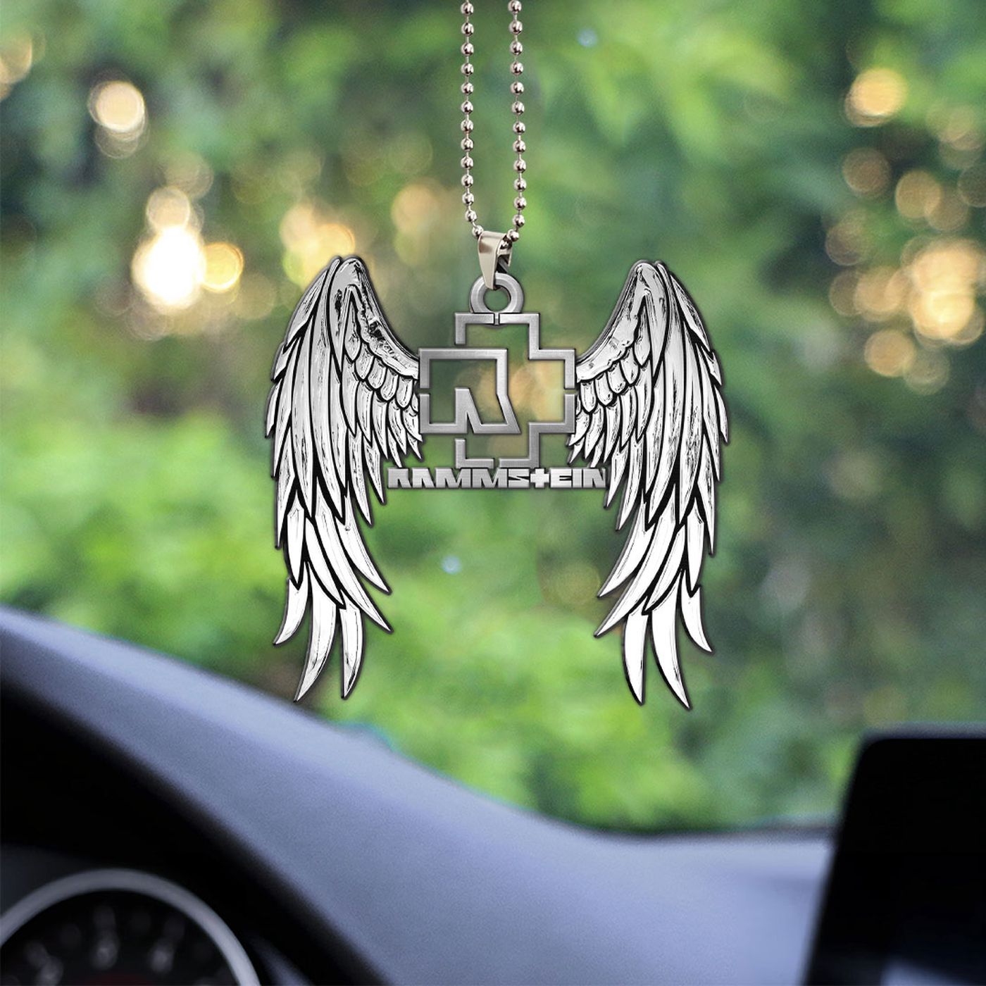Rammstein Custom shape Clear-sided Acrylic Car Ornament