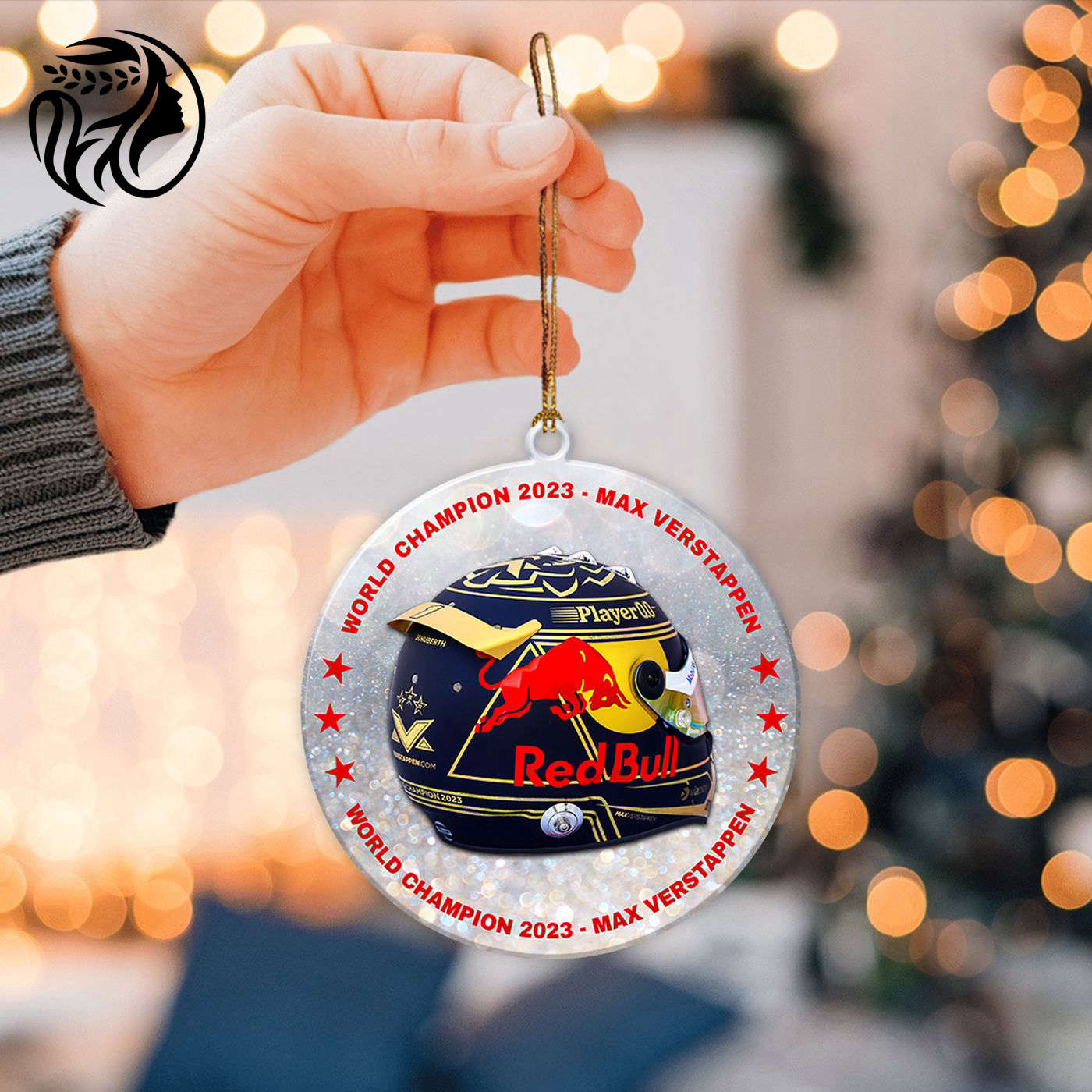 Red Bull Racing F1 2-Side Printed Acrylic Ornament  – Gift for Christmas Day