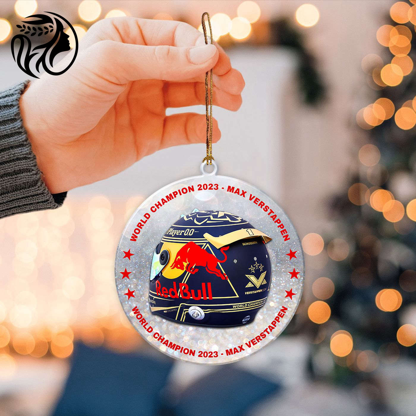 Red Bull Racing F1 2-Side Printed Acrylic Ornament  – Gift for Christmas Day