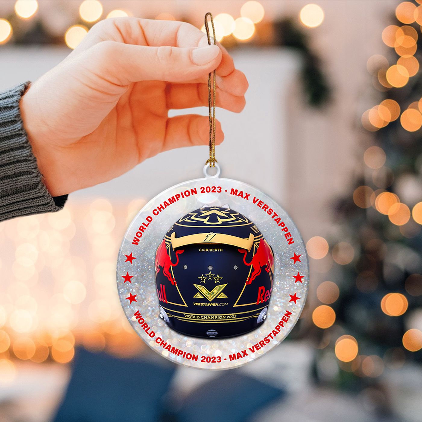 Red Bull Racing F1 2-Side Printed Acrylic Ornament  – Gift for Christmas Day