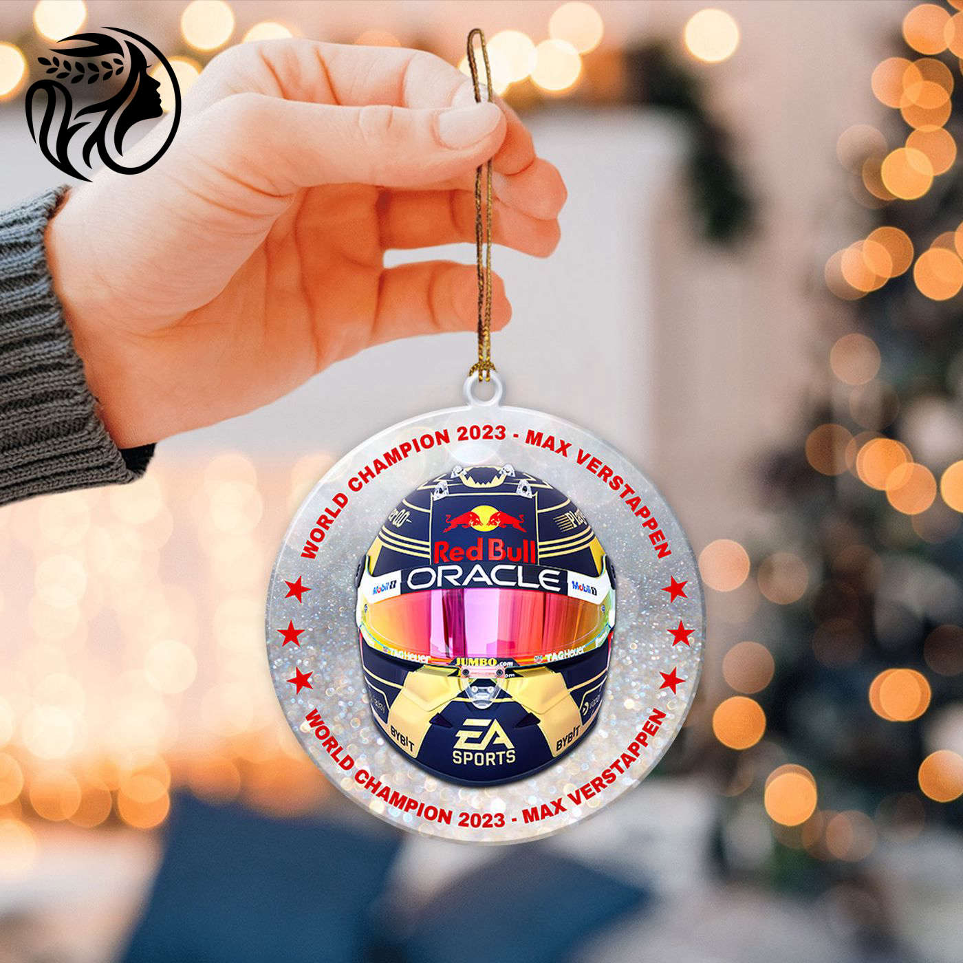 Red Bull Racing F1 2-Side Printed Acrylic Ornament  – Gift for Christmas Day