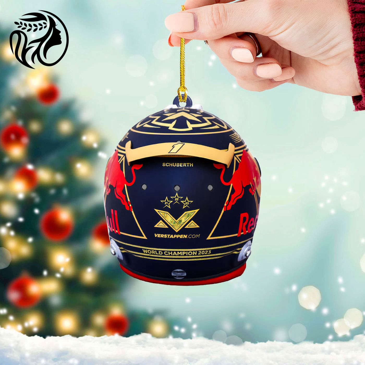 Red Bull Racing F1 2023 Champion Clear 1-Sided Acrylic Ornament  – Gift for Christmas Day