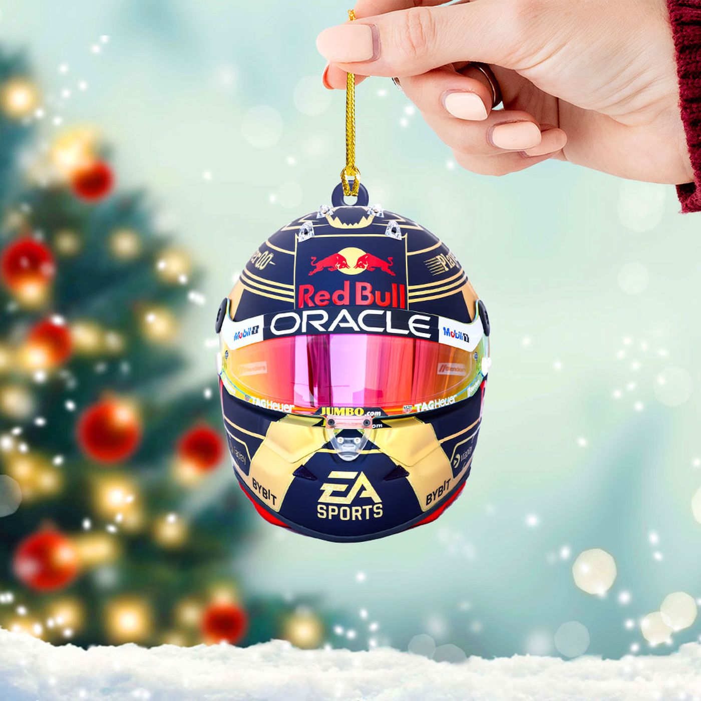 Red Bull Racing F1 2023 Champion Clear 1-Sided Acrylic Ornament  – Gift for Christmas Day
