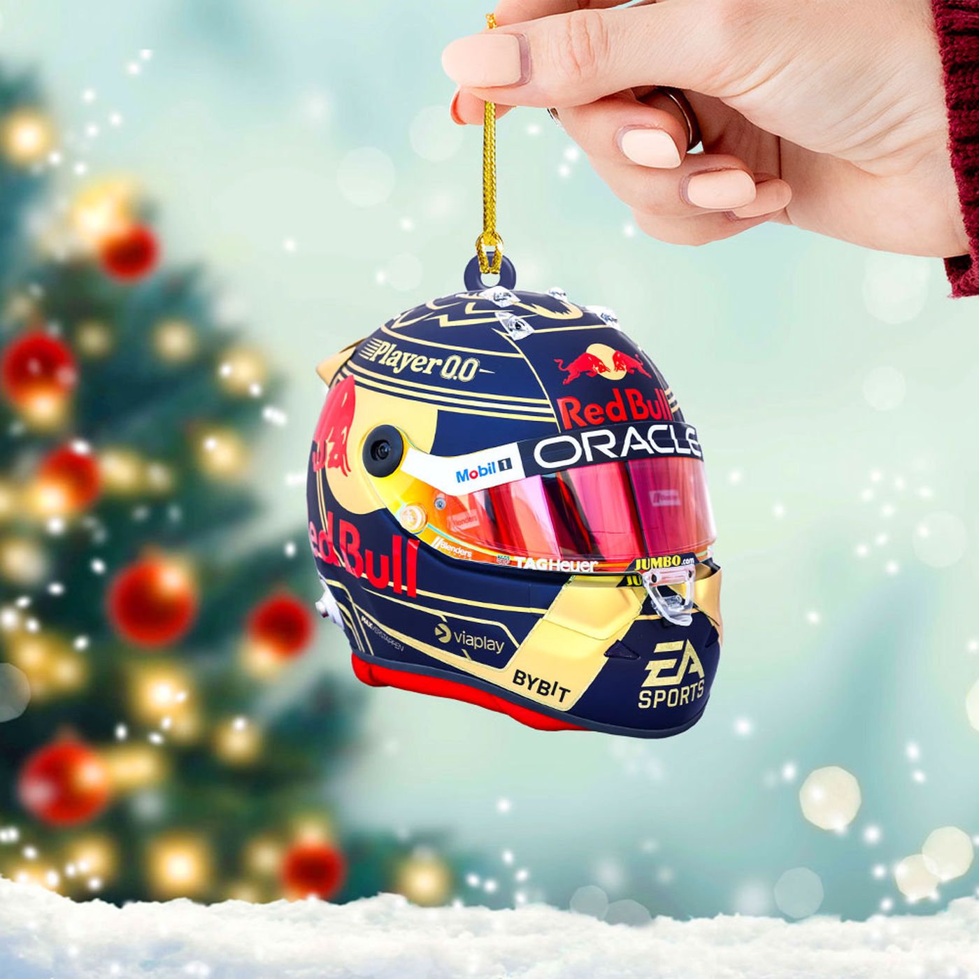 Red Bull Racing F1 2023 Champion Clear 1-Sided Acrylic Ornament  – Gift for Christmas Day