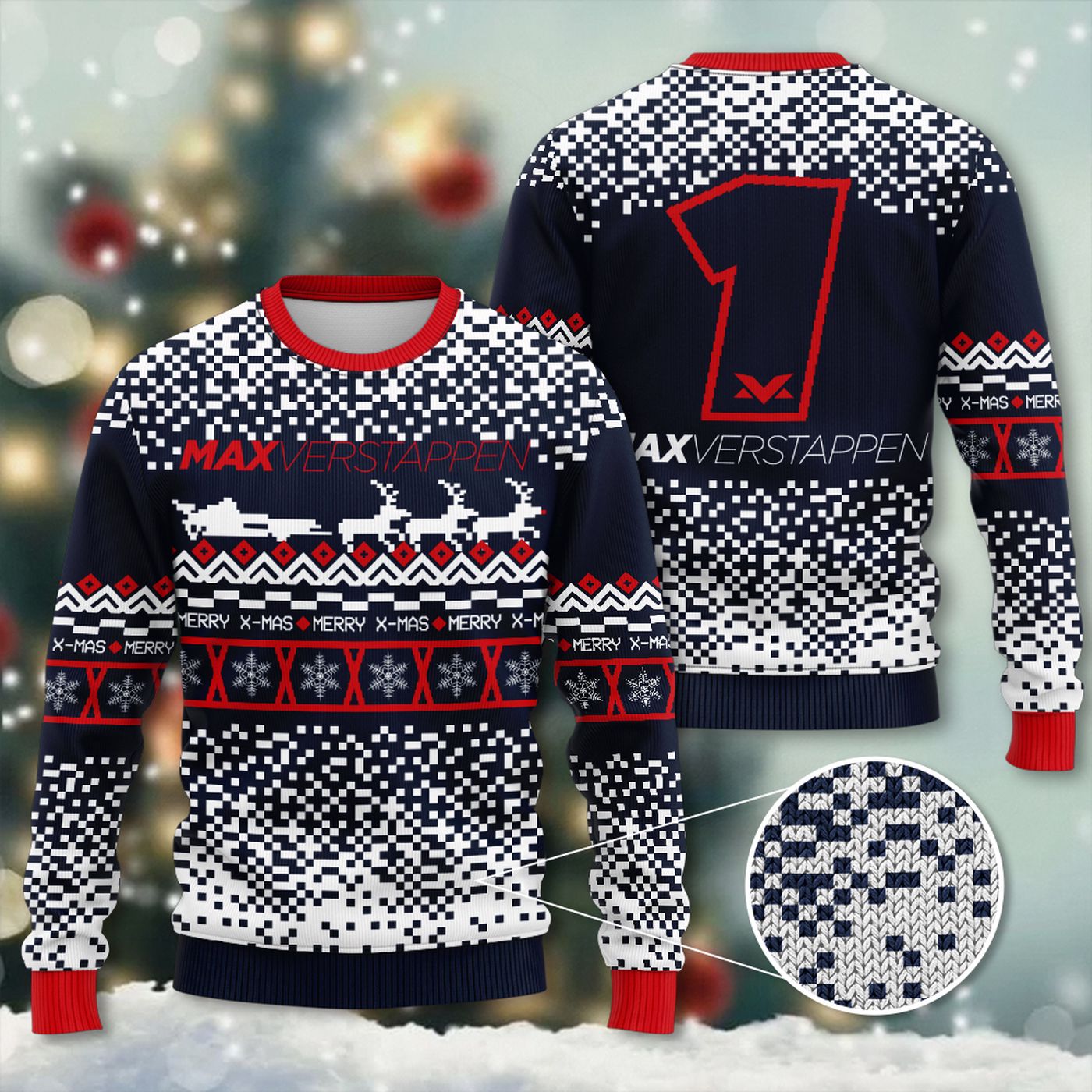 Red Bull Racing F1 3D Ugly Sweater Gift – Gift for Men Women Christmas Day