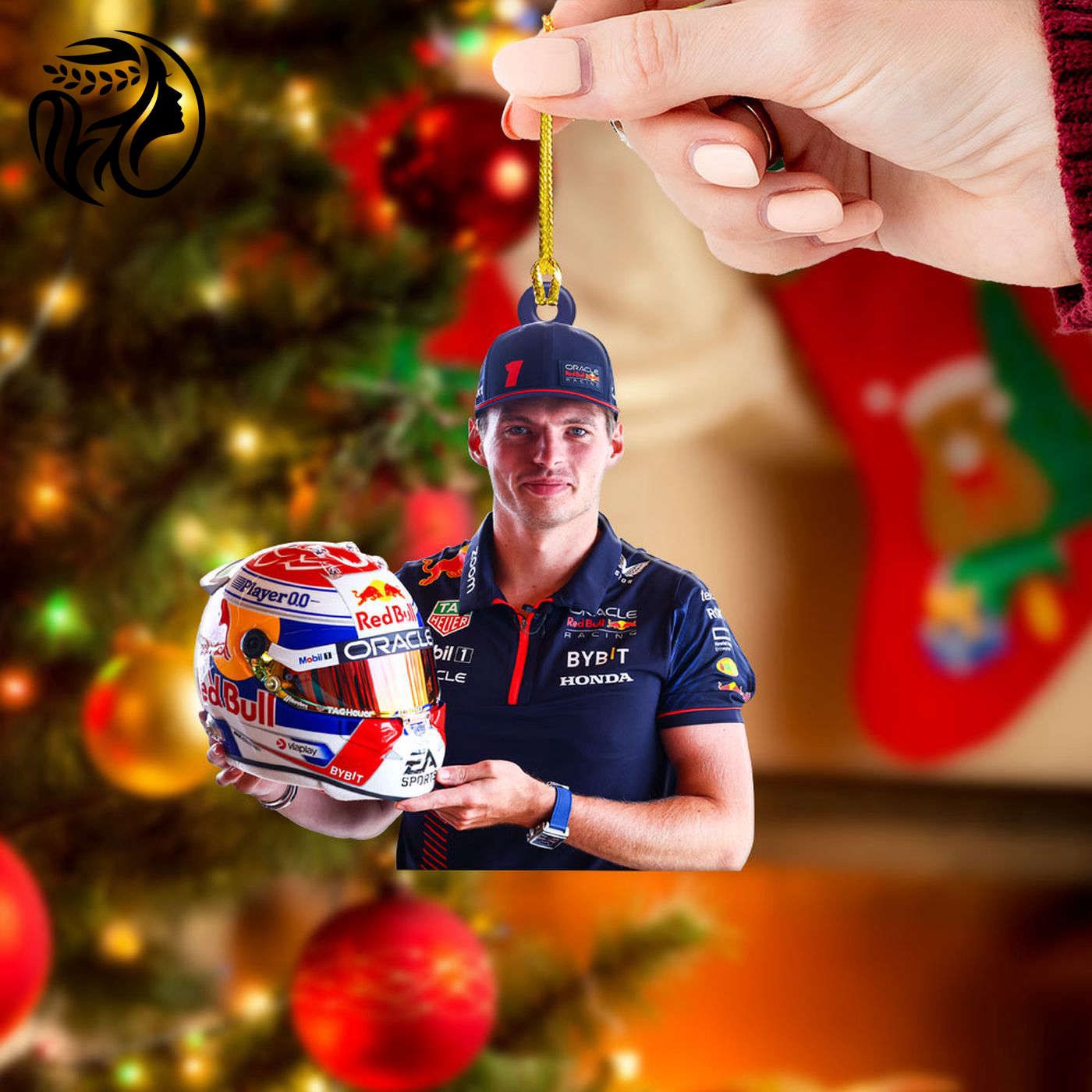 Red Bull Racing F1 Clear 1-Sided Acrylic Ornament  – Gift for Christmas Day