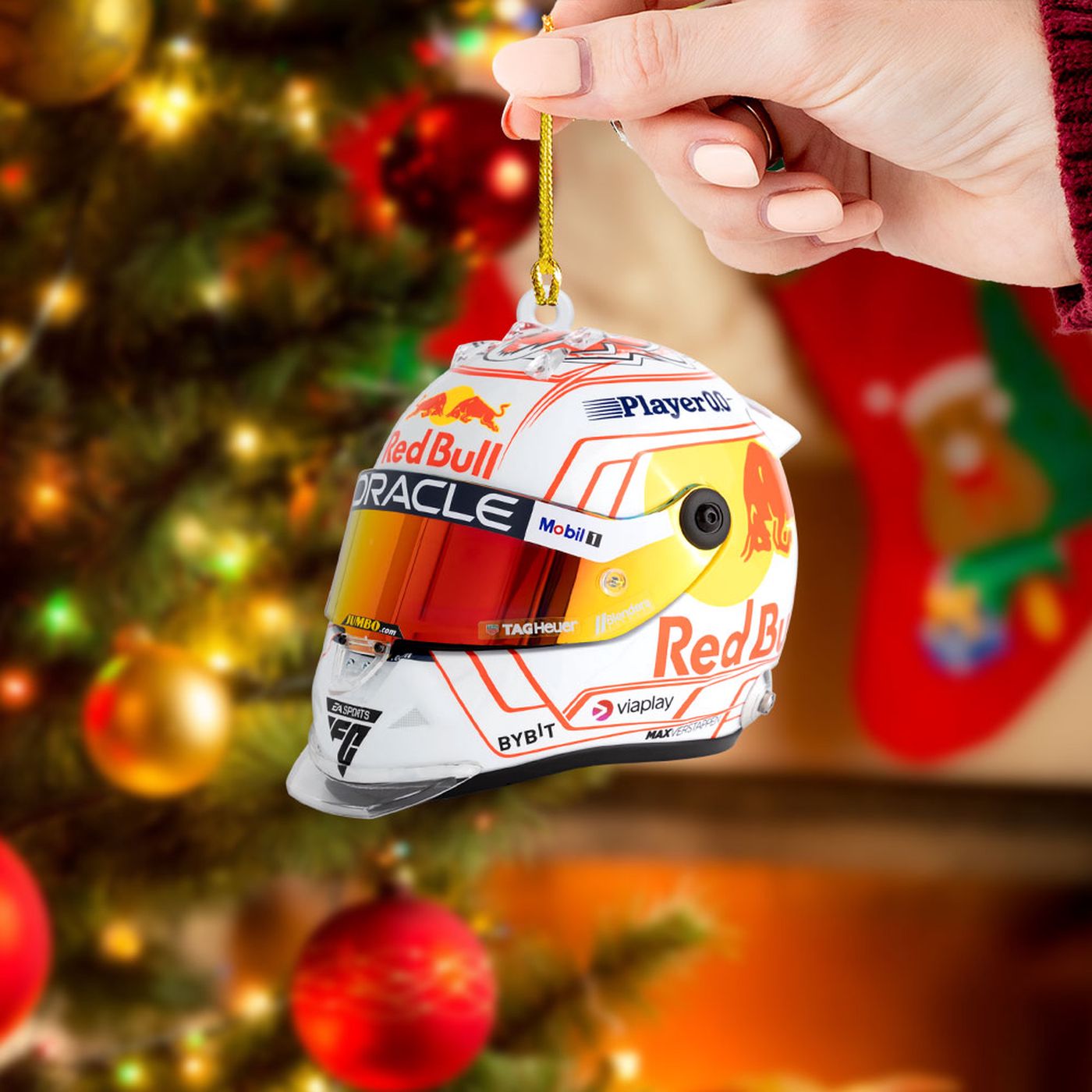 Red Bull Racing F1 Clear 1-Sided Acrylic Ornament  – Gift for Christmas Day
