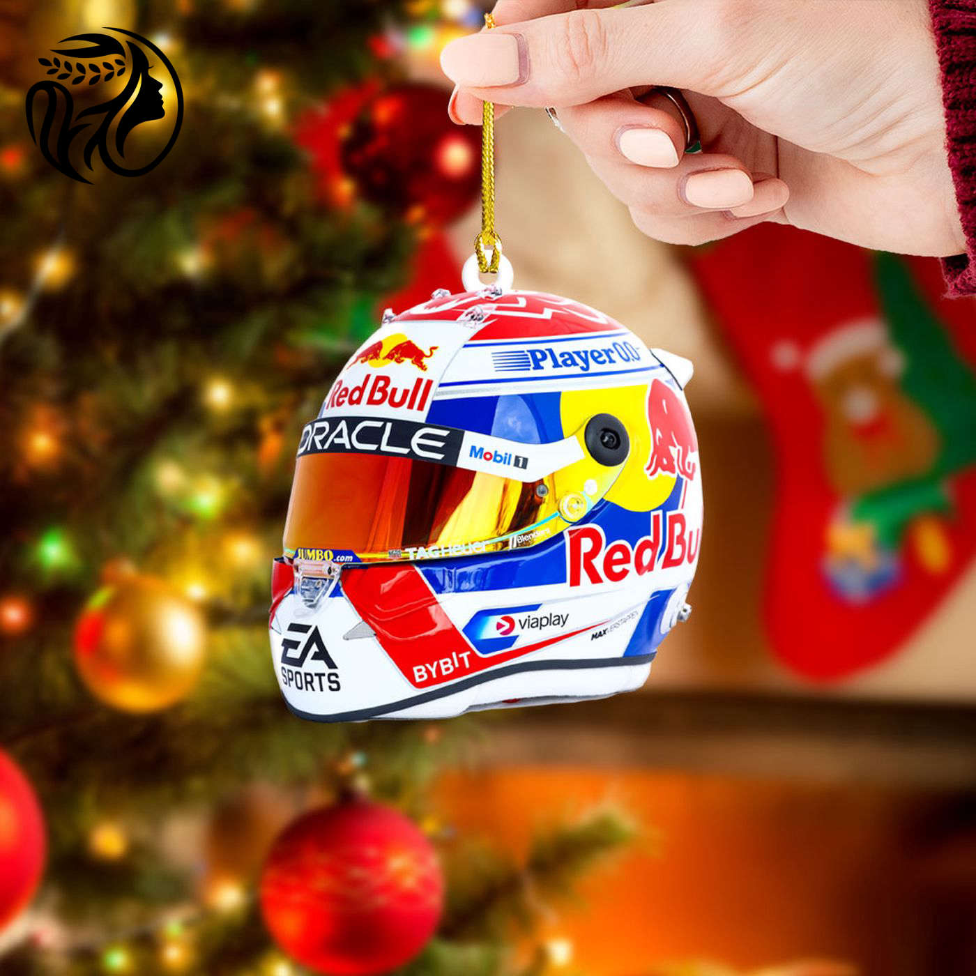 Red Bull Racing F1 Clear 1-Sided Acrylic Ornament  – Gift for Christmas Day