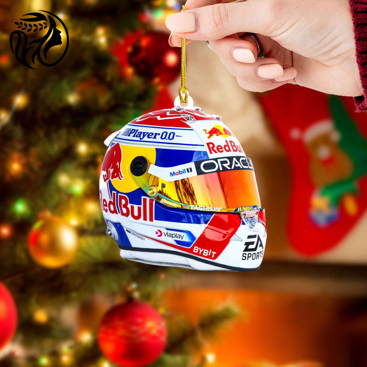 Red Bull Racing F1 Clear 1-Sided Acrylic Ornament  – Gift for Christmas Day