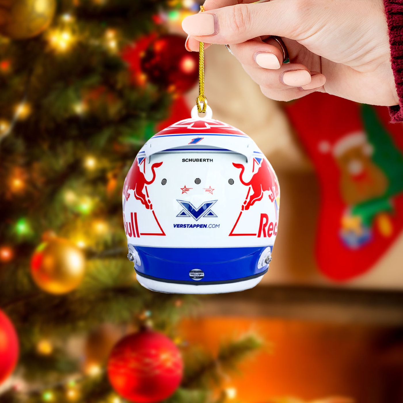 Red Bull Racing F1 Clear 1-Sided Acrylic Ornament  – Gift for Christmas Day