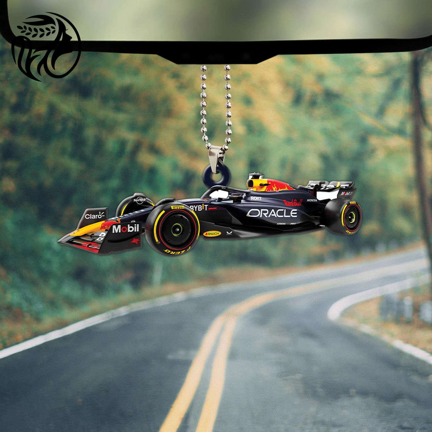 Red Bull Racing  Custom Shape-sided Acrylic Car Ornament