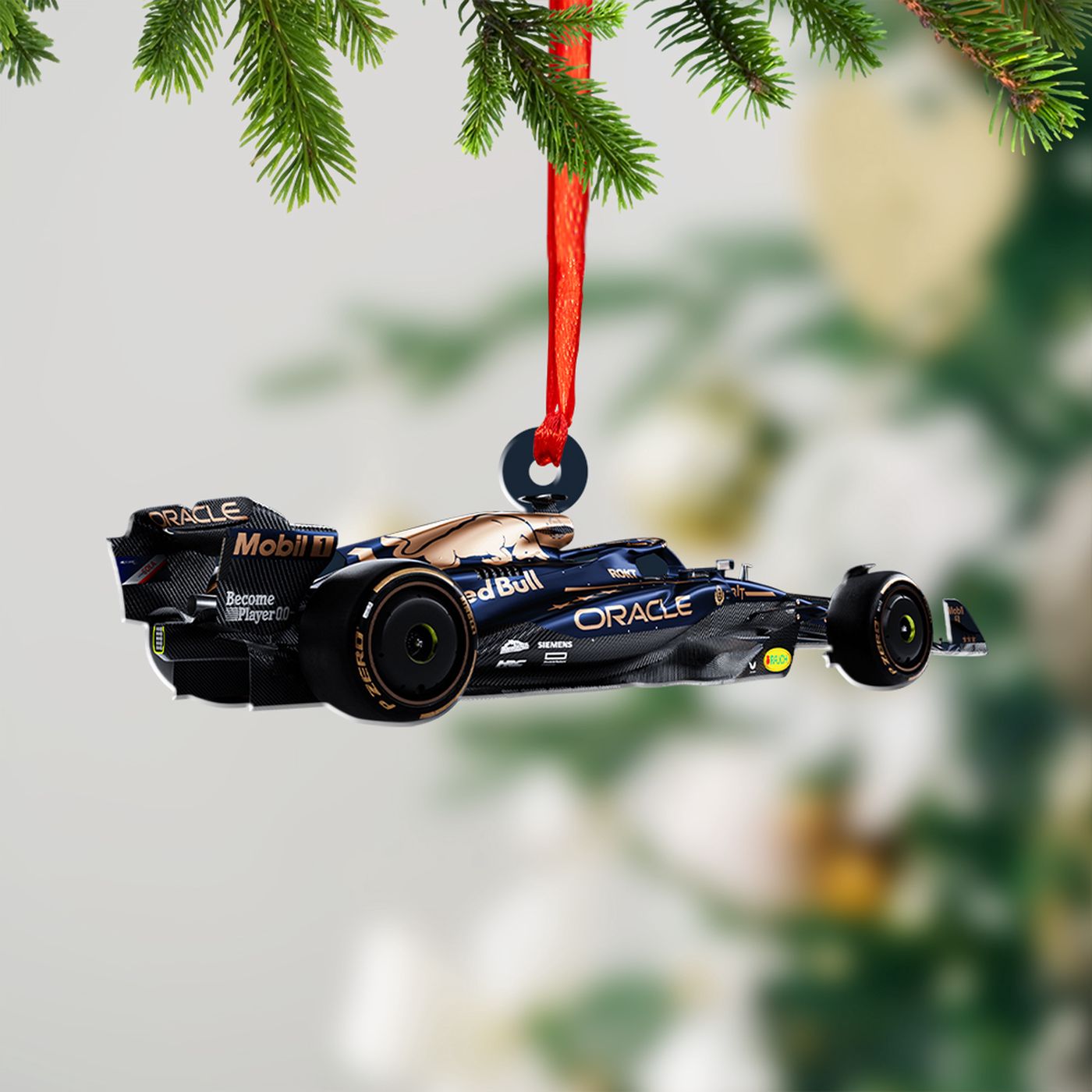 Red Bull Racing F1 Custom Shape 2-sided Acrylic Ornament  – Gift for Christmas Day