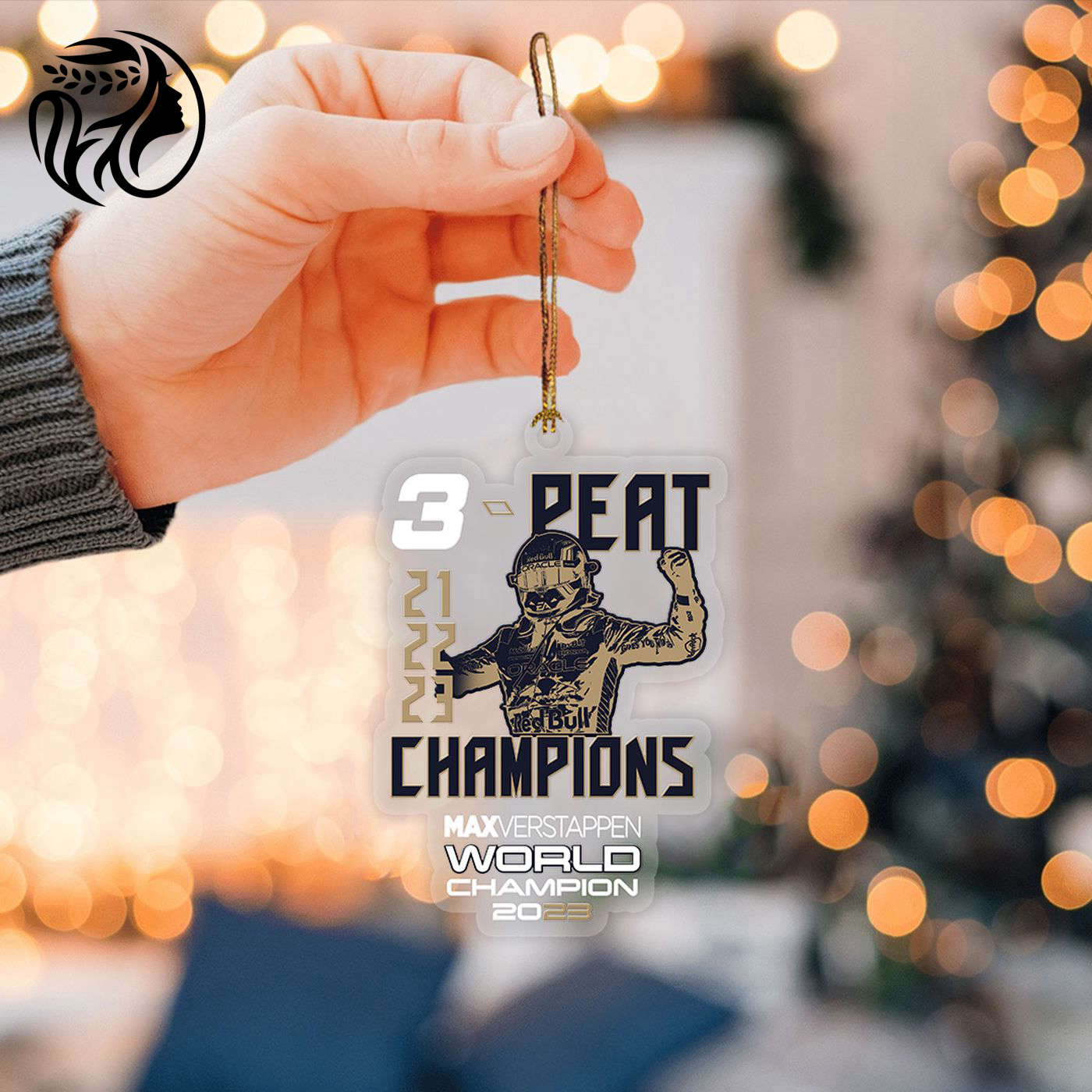 Red Bull Racing F1 Custom Shape Clear 1-sided Acrylic Ornament  – Gift for Christmas Day